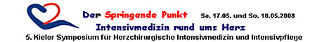 5. Kieler Symposium f�r Herzchirurgische Intensivmedizin und Intensivpflege