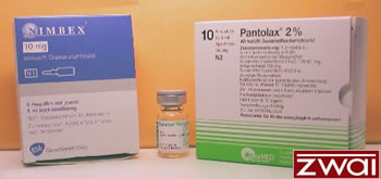 Abb. 2: Muskelrelaxanzien (v.l.n.r.: Nimbex�, Esmeron�, Pantolax�) - Foto: zwai.net